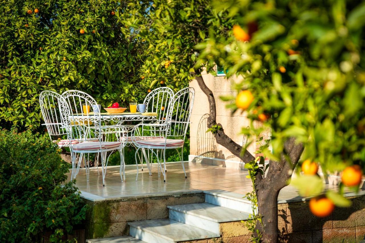 Villa The Tower With The Orange Tree Garden Ialysos  Esterno foto